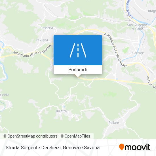 Mappa Strada Sorgente Dei Sieizi