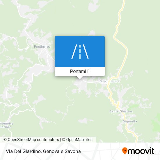 Mappa Via Del Giardino