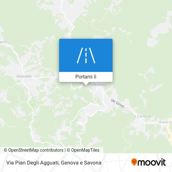 Mappa Via Pian Degli Agguati