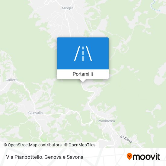 Mappa Via Pianbottello