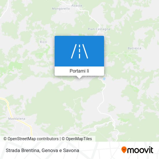 Mappa Strada Brentina