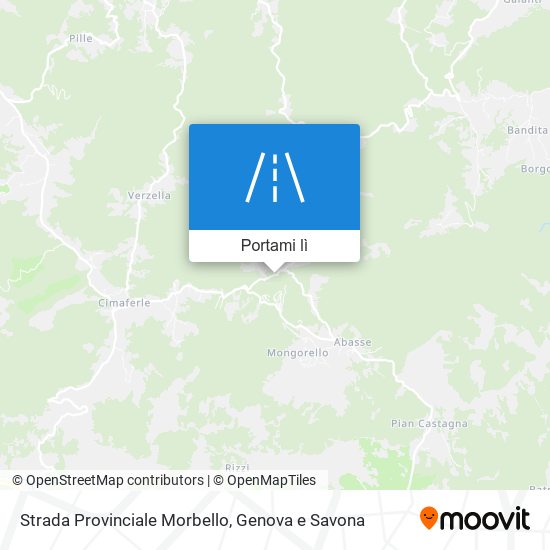 Mappa Strada Provinciale Morbello