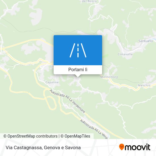 Mappa Via Castagnassa