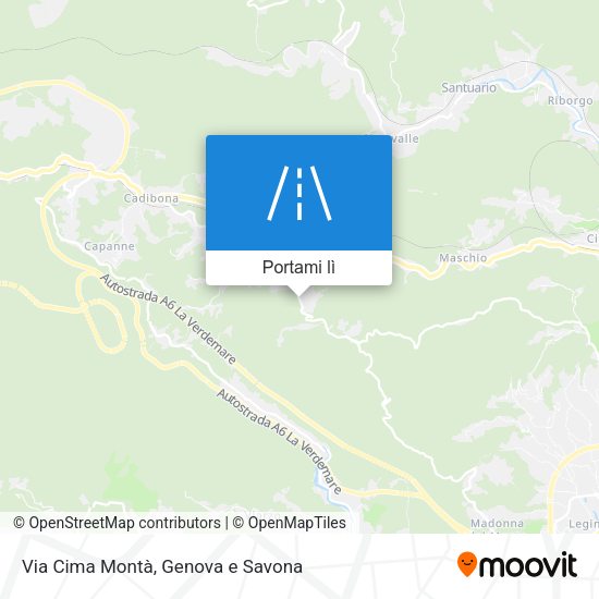 Mappa Via Cima Montà
