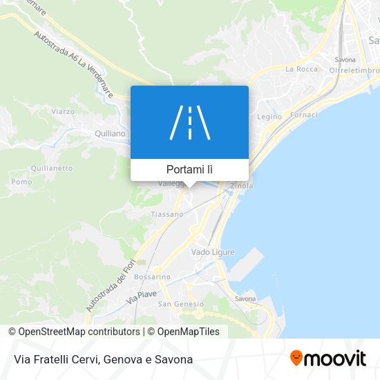 Mappa Via Fratelli Cervi