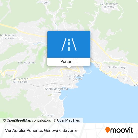 Mappa Via Aurelia Ponente