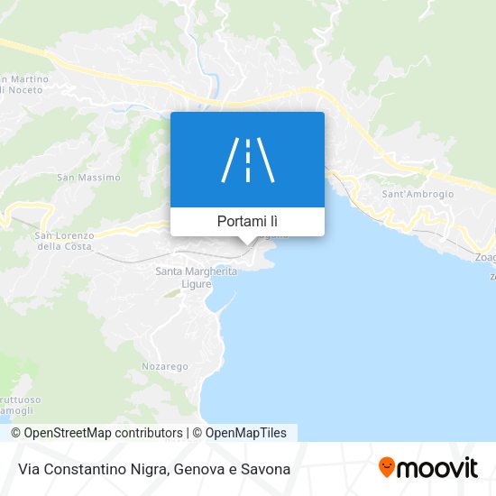 Mappa Via Constantino Nigra