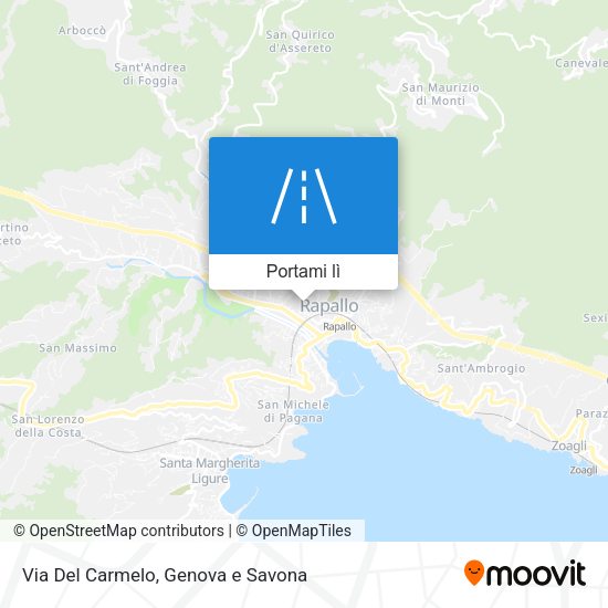 Mappa Via Del Carmelo