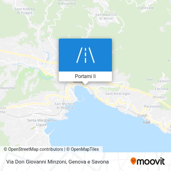 Mappa Via Don Giovanni Minzoni