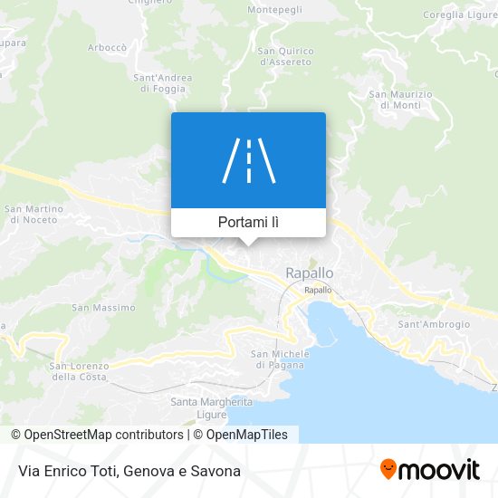 Mappa Via Enrico Toti