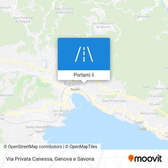 Mappa Via Privata Canessa