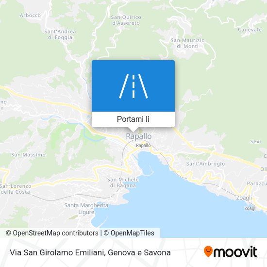 Mappa Via San Girolamo Emiliani