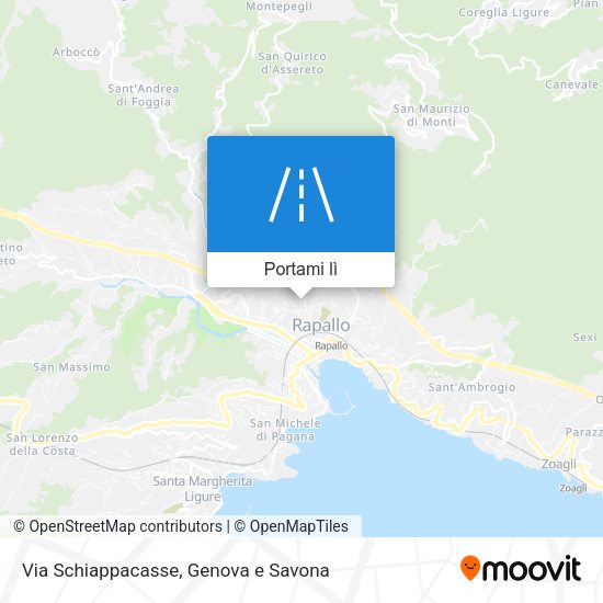 Mappa Via Schiappacasse