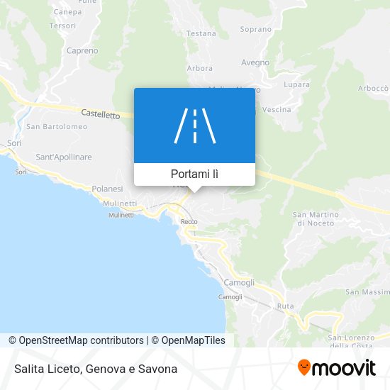 Mappa Salita Liceto