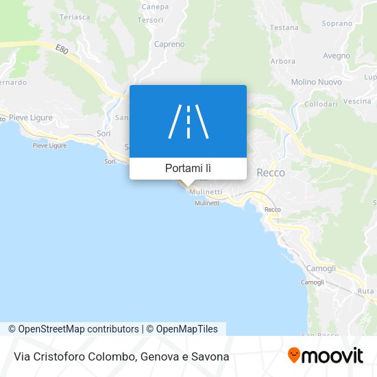Mappa Via Cristoforo Colombo