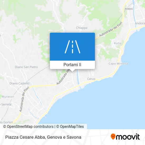 Mappa Piazza Cesare Abba