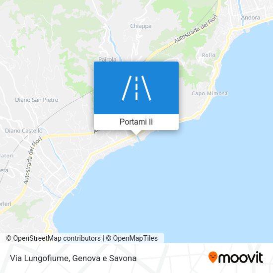 Mappa Via Lungofiume