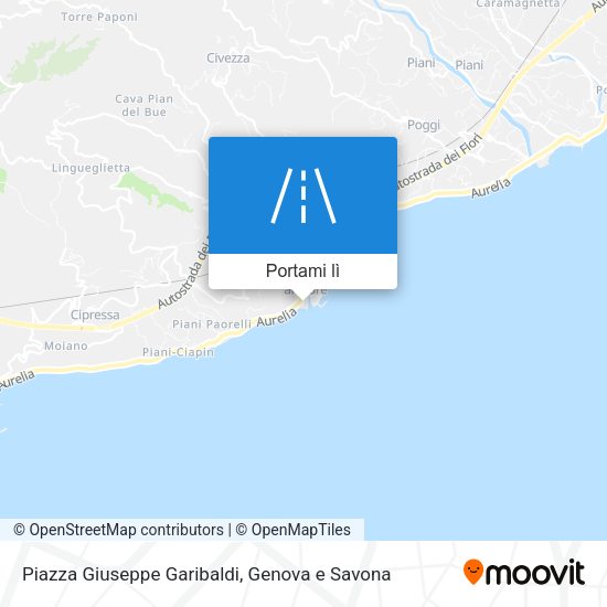 Mappa Piazza Giuseppe Garibaldi