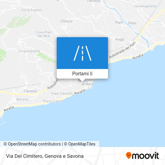 Mappa Via Del Cimitero