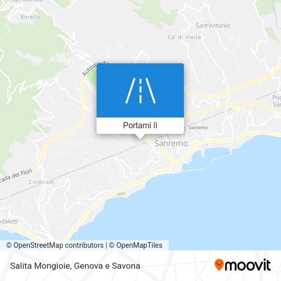 Mappa Salita Mongioie