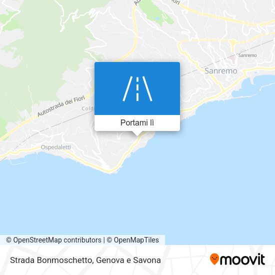 Mappa Strada Bonmoschetto