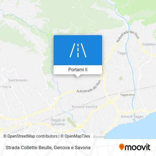 Mappa Strada Collette Beulle