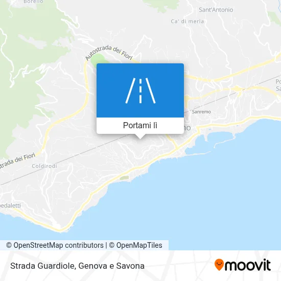 Mappa Strada Guardiole