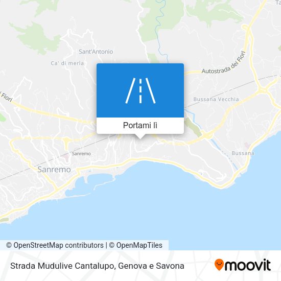 Mappa Strada Mudulive Cantalupo