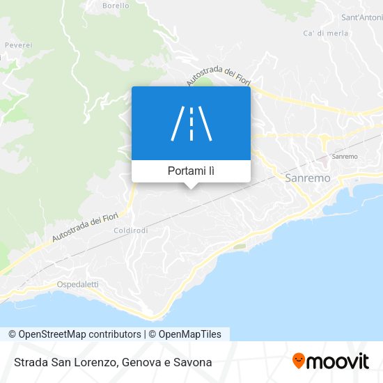 Mappa Strada San Lorenzo