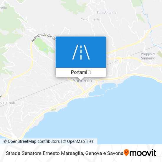 Mappa Strada Senatore Ernesto Marsaglia