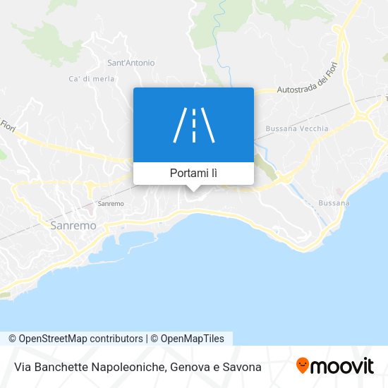 Mappa Via Banchette Napoleoniche
