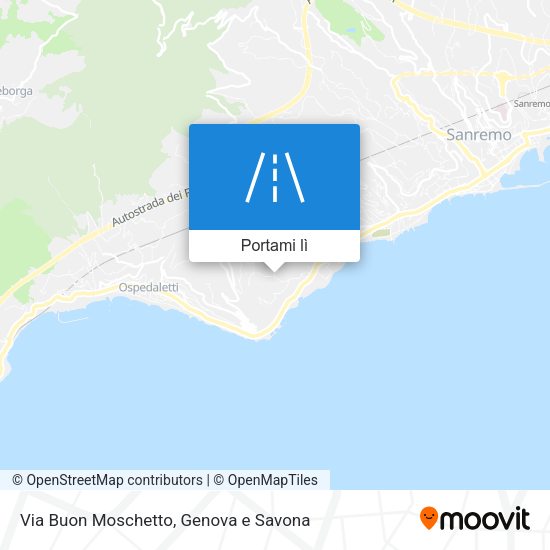 Mappa Via Buon Moschetto