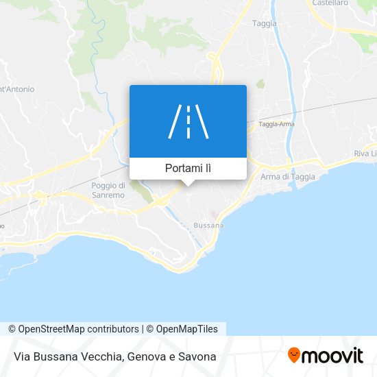 Mappa Via Bussana Vecchia