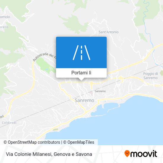 Mappa Via Colonie Milanesi