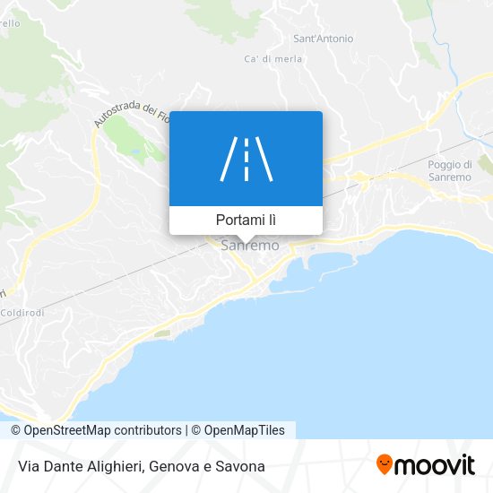 Mappa Via Dante Alighieri