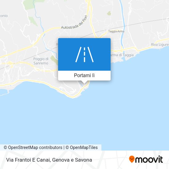 Mappa Via Frantoi E Canai
