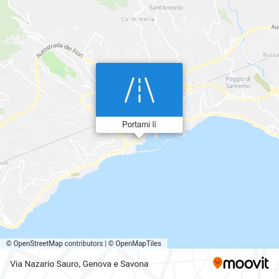 Mappa Via Nazario Sauro