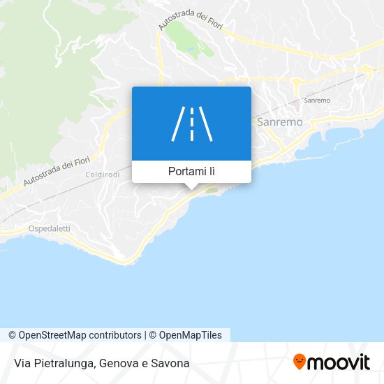 Mappa Via Pietralunga