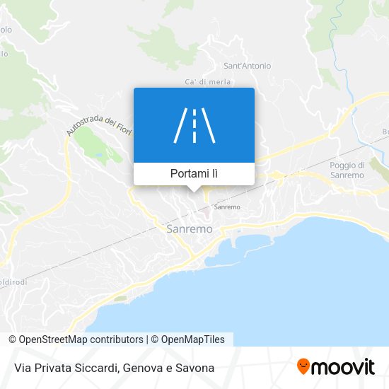 Mappa Via Privata Siccardi