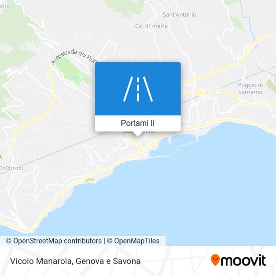 Mappa Vicolo Manarola