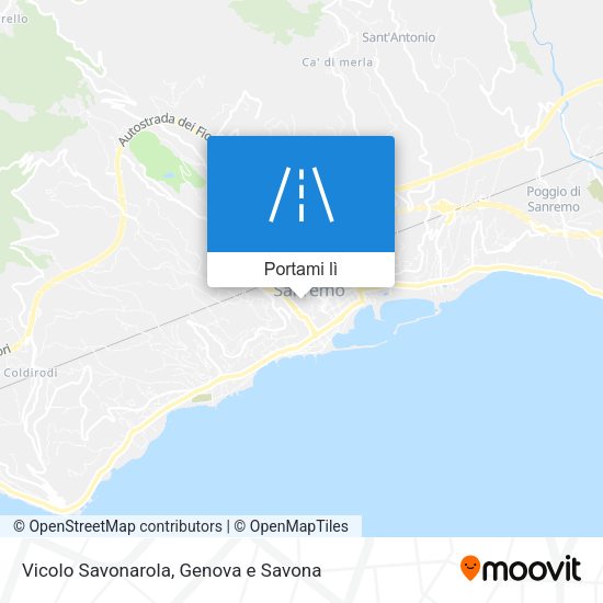 Mappa Vicolo Savonarola