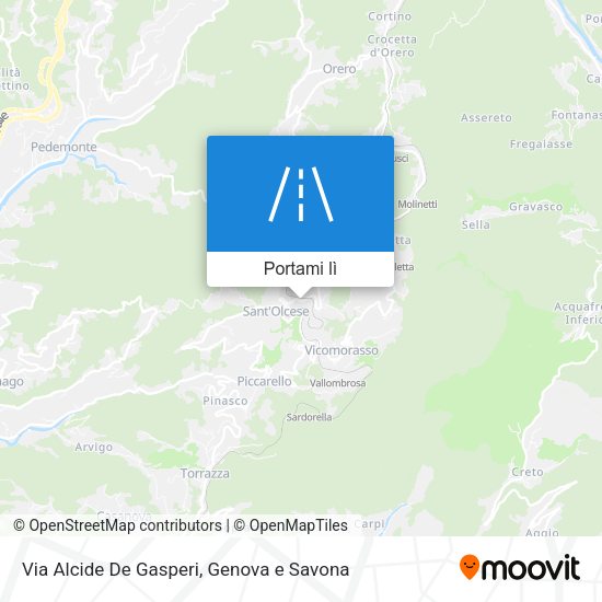 Mappa Via Alcide De Gasperi