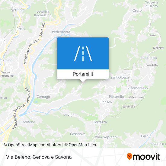 Mappa Via Beleno