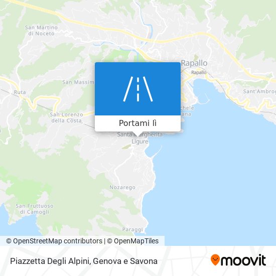 Mappa Piazzetta Degli Alpini