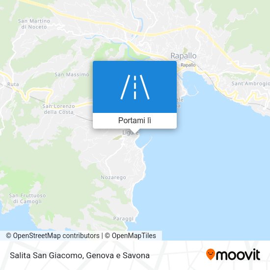 Mappa Salita San Giacomo