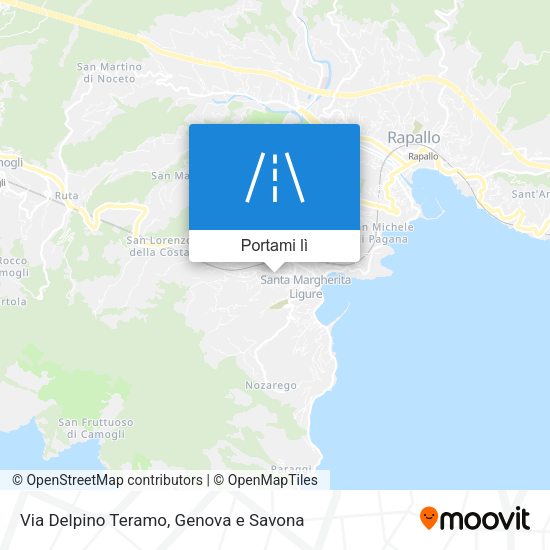 Mappa Via Delpino Teramo