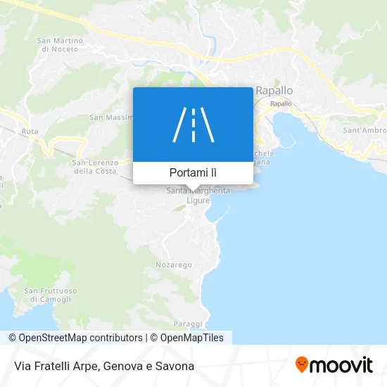 Mappa Via Fratelli Arpe