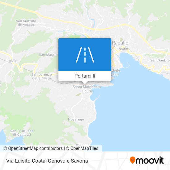 Mappa Via Luisito Costa