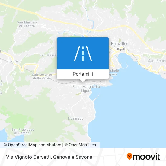 Mappa Via Vignolo Cervetti