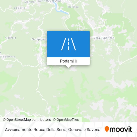 Mappa Avvicinamento Rocca Della Serra